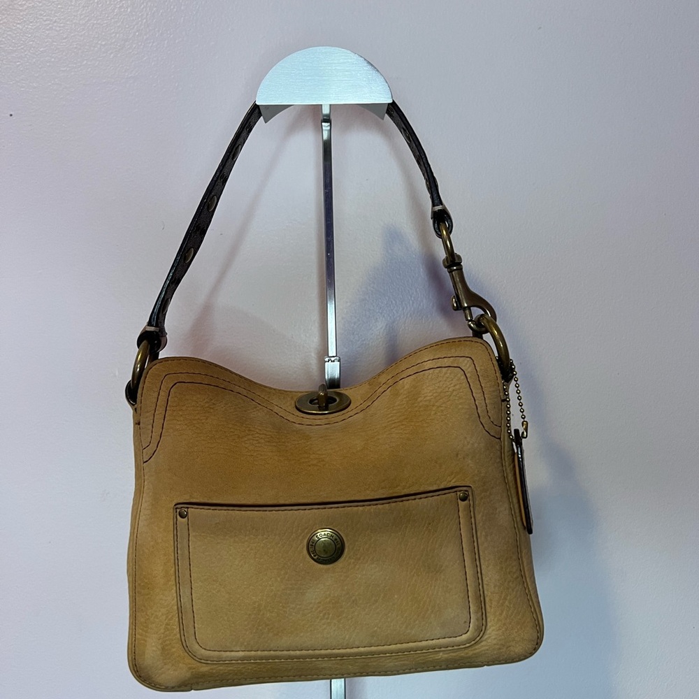 Vintage Y2K Coach Chelsea Small Suede Hobo Shoulder Bag